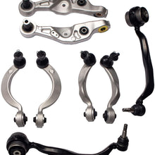 TUCAREST 8Pcs Suspension Kit K642988 K642208 Left Right Front Lower Upper Control Arm and Ball Joint Assembly Compatible With 2007 2008 2009 2010 2011 2012 Lexus LS460 [RWD Models Only]