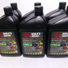 Wolf's Head 6 QUARTS Motor Oil Synthetic Blend 15W-40 HD Diesel Gasoline Engine Motor Oil