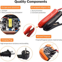 6V/12V 4A Battery Charger Smart Fully Automatic Charger Maintainer Portable Trickle Battery Charger With Winter Mode And Advanced Diagnostic Testing Functions