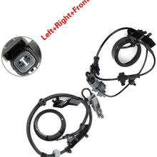 ANGLEWIDE 2 x ABS Wheel Speed Sensors Left+Right+Front Replacement for 2004-2008 GMC Canyon 2004-2008 Chevrolet Colorado 2007-2008 Isuzu i-370