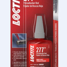 Loctite 555353 Threadlocker 277 High Strength Bottle, Red, 36-ml