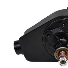 A-Team Performance Power Steering Pump Saginaw P Series Keyway Pulley Attachment Billet Aluminum Cap Compatible with Chevrolet GMC Buick Oldsmobile Pontiac Black