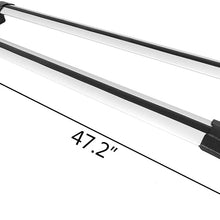 VEVOR Roof Rack Silver Roof Rack Crossbar Baggage Luggage Roof Rack Rail Compatible With Volkswagen VW Atlas 2018 All New