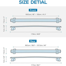 BougeRV Car Cross Bars for 2011-2020 Jeep Grand Cherokee with Side Rails+ Rooftop Cargo Carrier Bag with Protective Mat Waterproof 15 Cubic Feet