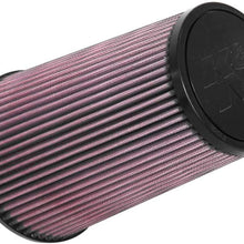K&N Universal Clamp-On Air Filter: High Performance, Premium, Washable, Replacement Filter: Flange Diameter: 3.5 In, Filter Height: 9 In, Flange Length: 1.75 In, Shape: Round Tapered, RU-3690
