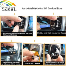 SZMWL Car Gear Sticker Shift Knob Panel Cover for BMW LHD Models ///M E82 E90 E60 F10 F30 F34 Long Type