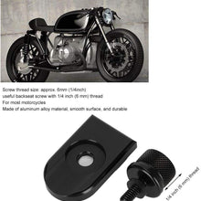 Qii lu Motorcycle Seat Screw ，Durable Black Alloy Motorcycle Modified Rear Seat Cushion Screw and Nut