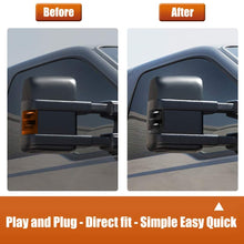 MOFORKIT Smoked LED Side Mirror Light Marker Compatible with 2008 to 2016 Ford F250 F350 Super Duty Turn Signal