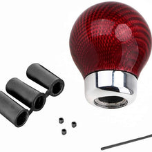 Sakali Universal Carbon Fiber Manual or Automatic Car Gear Shift Knob Shifter Lever Black