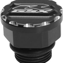 OSBUN CNC Aluminum Motorcycle Engine Oil Filler Cap Screw Cover, For SUZUKI GSX-R 600 2002-2020,GSX-R 750 2002-2020,GSX-R 1000 2003-2020 (Black)