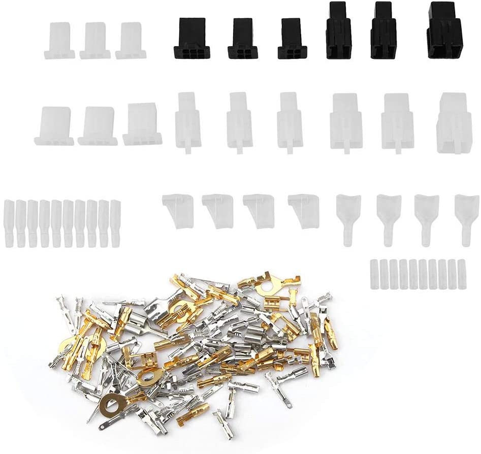 Automotive Electrical Wire Connectors Kit 144Pcs Wiring Repair Connector Wiring Automotive Harness Auto Terminal Repair Kit