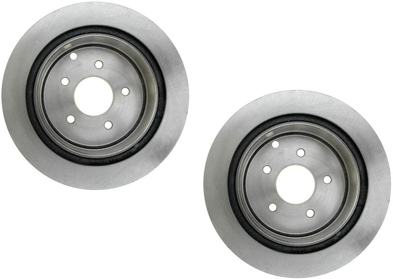 Pair Set 2 Vented Rear Disc Brake Rotors Dia 307.5mm For Infiniti Nissan