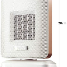 Zyyqt Fan Heaters, Ceramic Electric Heater 1500W Mini Ceramic Automatic Oscillation and 2 Heat Settings, Remote Remote Temperature Adjustment