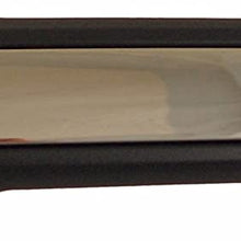 Dorman 79824 Front Driver Side Exterior Door Handle with Keyhole for Select Hyundai Models, Black Handle with Chrome Insert
