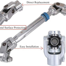 8L1Z-3B676-A Lower Intermediate Steering Shaft Steering Column with Rag-Joint U-Joint Coupler for 2009-2014 Ford F150 F-150, 2007-2014 Ford Expedition, 2007-2014 Lincoln Navigator Replace 8L1Z3B676A