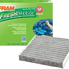 FRAM Fresh Breeze Cabin Air Filter Replacement for Car Passenger Compartment w/Arm and Hammer Baking Soda, Easy Install, CF8644A for Select Volkswagen and Audi Vehicles , white