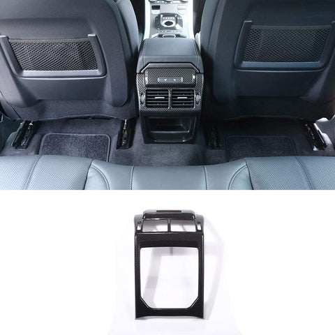 YIWANG Carbon Fiber Style Rear Row Air Conditioning Vent Outlet Frame Cover Trim For Land Rover Range Rover Evoque 2012-2019 Auto Accessories