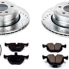 Power Stop K5491 Rear Brake Kit with Drilled/Slotted Brake Rotors and Z23 Evolution Ceramic Brake Pads
