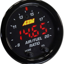 AEM 52mm Wideband UEGO Air Fuel Ratio Sensor Controller Gauge w/ White Face Kit