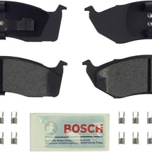 Bosch BE591H Blue Disc Brake Pad Set with Hardware for Select Chrysler, Dodge, Eagle, and Plymouth Cars and Vans - FRONT