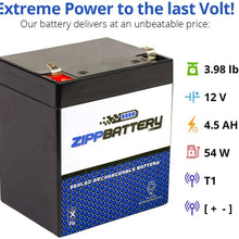 Chrome Battery 12V 4.5AH SLA Battery- Rechargeable, Replacement for Security Systems