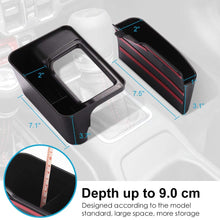 HUMUTA JL Gear Shift Console Side Storage Box, Replacement Interior Accessories, Auto Transmission Side Organizer Tray for 2018 2019 2020 Jeep Wrangler JL JLU & 2020 Jeep Gladiator JT, Set of 2
