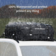 YITAMOTOR Cargo Top Carrier Roof Bag, 19 Cubic ft Car 600D PVC Rooftop Travel Storage Luggage Bag Box Soft-Shell for Cars with or Without Racks （Door Hooks/Anti-Slip Mat/Lock inclued ）