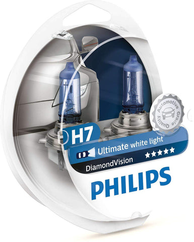 Philips - Diamond Vision H7 Halogen HID Bulbs (Pair)