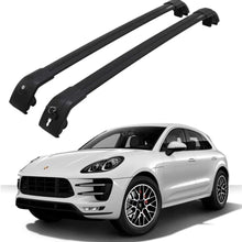 Roof Rack Cross Bars fit for Porsche Macan 2014-2020 Aluminum Cross Bar Replacement for Rooftop Cargo Carrier Bag Luggage Kayak Canoe Bike Snowboard Skiboard