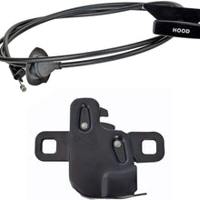 1983-1993 Mustang Engine Release Cable Handle and Black Hood Latch Assembly