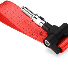Graven Nylon Track Racing Style Tow Hook Strap Car Hook for BMW 1 3 5 6 X5 X6 Red Blue Black - (Color: Red)