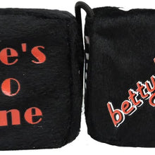 Betty Boop Red Dress Rock Star Pose Auto Car Truck SUV Vehicle Rearview Mirror Car Toyz - Fuzzy Dice