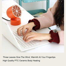 Zyyqt Desktop Heater，PTC Ceramic Heater 350W, Overheat Protection Adjustable Thermostat, Energy Saving, Low Power Consumption, Suitable for Home or Office (Color : Orange)