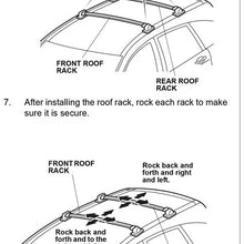 INEEDUP Cross Bars Roof Rack Fit For 2007-2011 for Honda CR-V OE Style Bolt-On Roof Rack Rail Cross Bar Luggage Cargo Carrier,2-Pack
