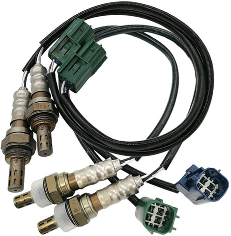 4Pcs 234-4301 234-4308 234-4309 Upstream Left Right Downstream Oxygen Sensor Compatible 2003 for Infiniti FX35/G35 3.5L, 03-04 for Nissan 350Z 3.5L 226A0-8J010 22690-AR210 226A1-AR210 22690-AL600