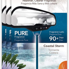 Enviroscent Auto Sticks Value Pack - Solvent-Free Air Freshener Sticks for Your Car - 3 Pack with 9 Sticks (Coastal Storm)
