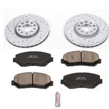 Power Stop K6372 Front Brake Kit with Drilled/Slotted Brake Rotors and Z23 Evolution Ceramic Brake Pads