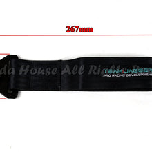 EpandaHouse Compatible with Jap Cars Only!JDM Predrilled Side Front Tow Towing Nylon Strap Bumper Grille Black