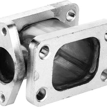 Turbo Manifold Adapter,T3-T3 Stainless Steel Turbo Manifold Adapter 38mm Wastegate Flange Outlet Turbo Swap Project
