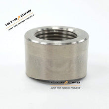 Ispeedytech Pre-Curved Notched O2 Oxygen Sensor Weld Bung Nut M18x1.5 18MM Thread Size SS304