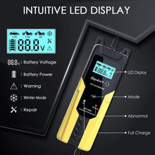 LEICESTERCN 6V/12V 4A Battery Trickle Charger Maintainer Automatic 6-Stages Smart Pulse Repair Maintenance Charger for Car, Motorcycle, Lawn Mower, Boat, Sealed Lead Acid Battery