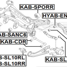FEBEST KAB-SL10RL Arm Bushing for Lateral Control Arm