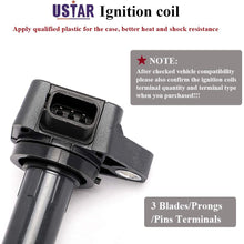 USTAR Ignition Coils 4 Pack for Honda Civic 2001-2005 Engine L4 1.7 Replaces 30520-PGK-A01