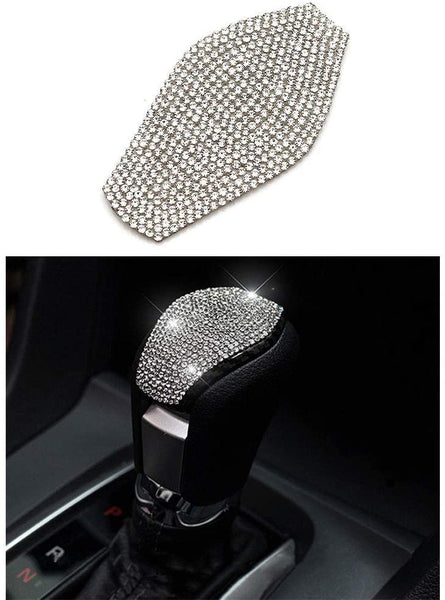 Thor-Ind Bling Car Gear Shift Knob Cover Trim Crystal Diamond Accessory Fit for Honda Civic 2016-2020 (Gear Shift Knob)