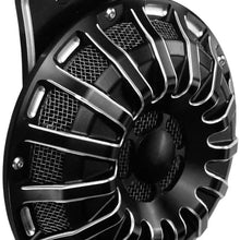 HDBUBALUS Motorcycle CNC Horn Speaker Fit for Harley Big Twin 1991-2017 Touring 1999-2016