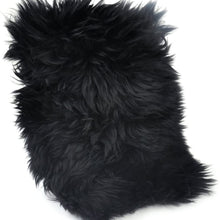 Forala Auto Center Console Pad Furry Sheepskin Wool Car Armrest Seat Box Cover Protector Universal Fit (W-Black)
