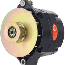 Powermaster 57294-104 Black Alternator (12SI 150A 6 Groove Pulley & Baffle 1 or 3 Wire)