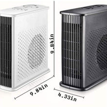 Zyyqt Small Desktop Heater, Home Office Energy Saving Small Volume 1 Second Speed Thermal Intelligent Temperature Control Vertical and Horizontal (Color : Black)