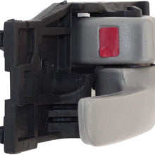 Interior Door Handle Compatible with Toyota Tundra 00-06 Front Right and Left Side Inside Gray W/Door Lock Standard/Extended Cab Pickup