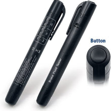 Houkiper Brake Fluid Liquid Tester Pen, Auto Tools Diagnostic Testing Tool with 5 LED Indicator, Automotive Brakes Calibrated for DOT3 DOT4 Detection Liquid Moisture Water Test Tools